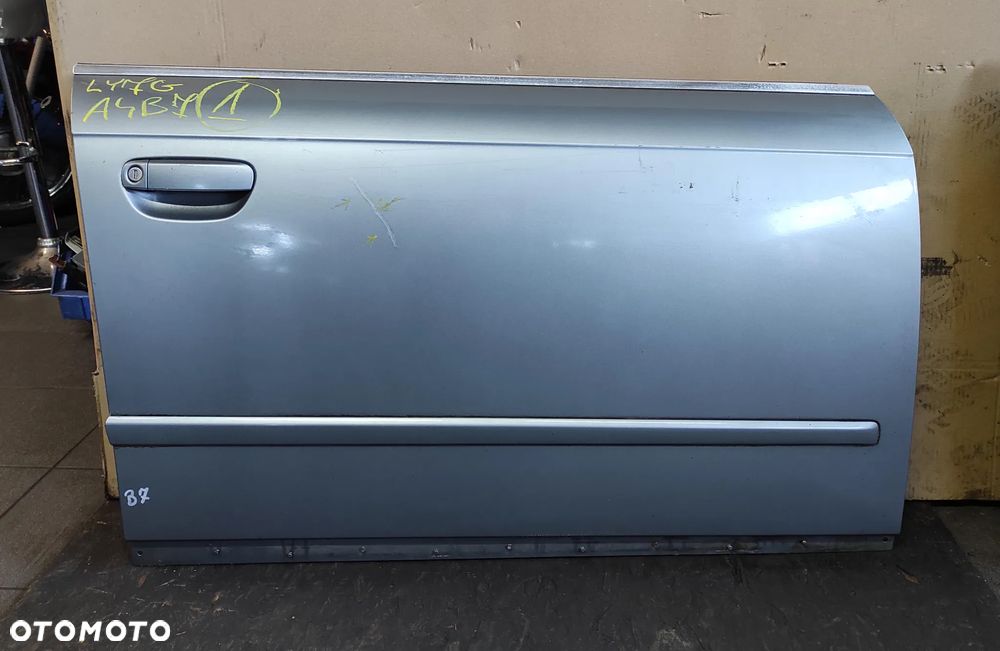 AUDI A4 B7 DRZWI PRZEDNIE PRAWE PASAŻERA LY7G SZARE WYSYŁKA !!!!!!! - 1
