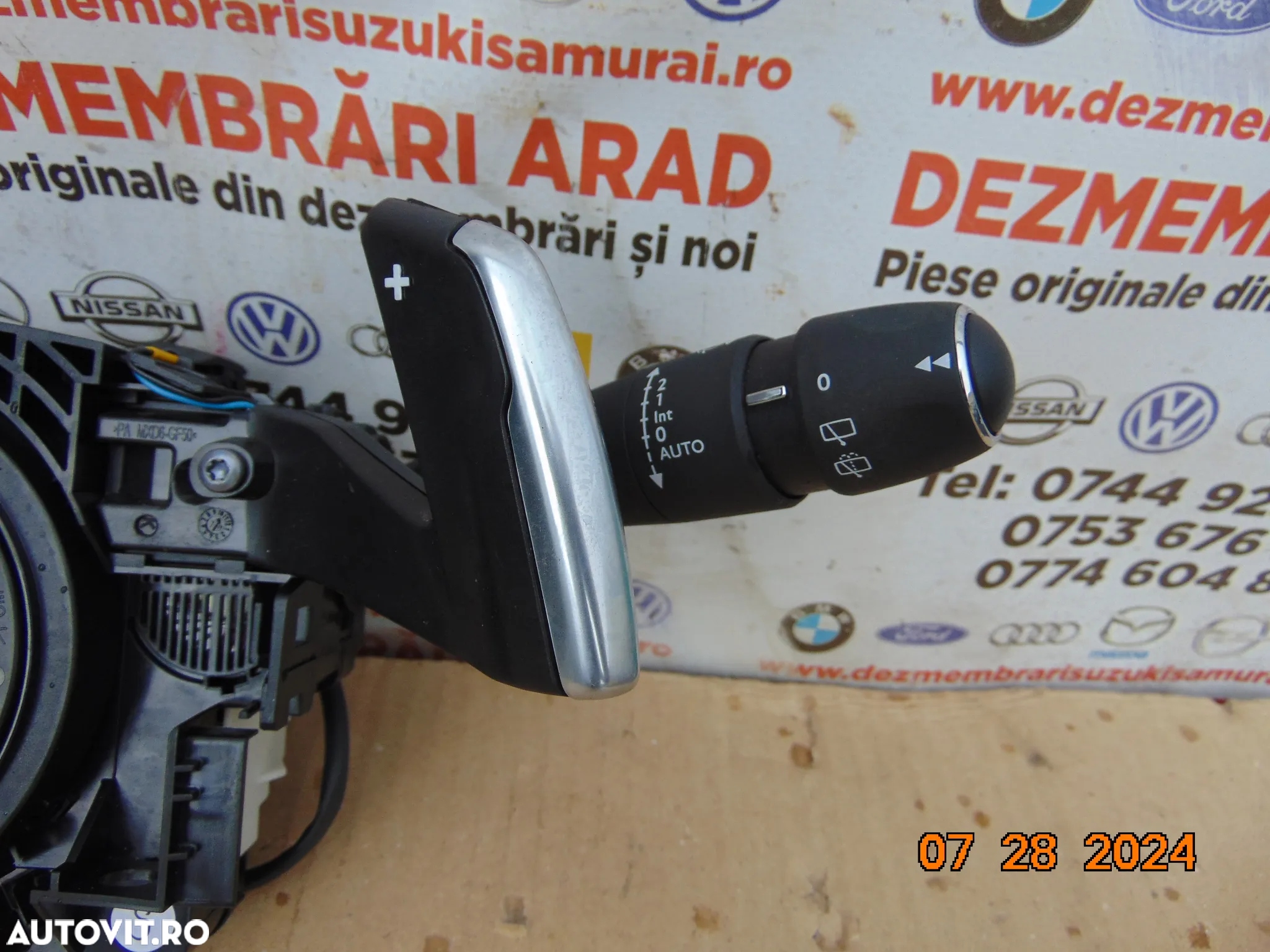 Bloc lumini Peugeot 208 dupa 2019 padele spirala volan manete citroen c3 3008 2008 5008 cod 96756731zd 98098035106zd - 3