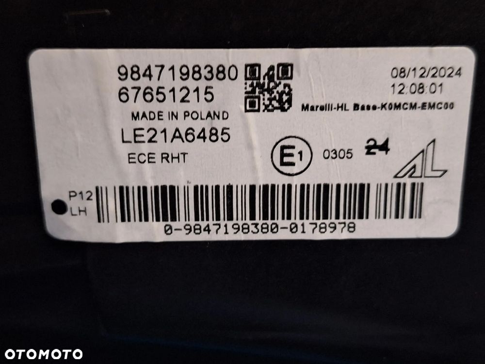 Lampa prawa lewa przednia opel Vivaro III lift 24 r - 14