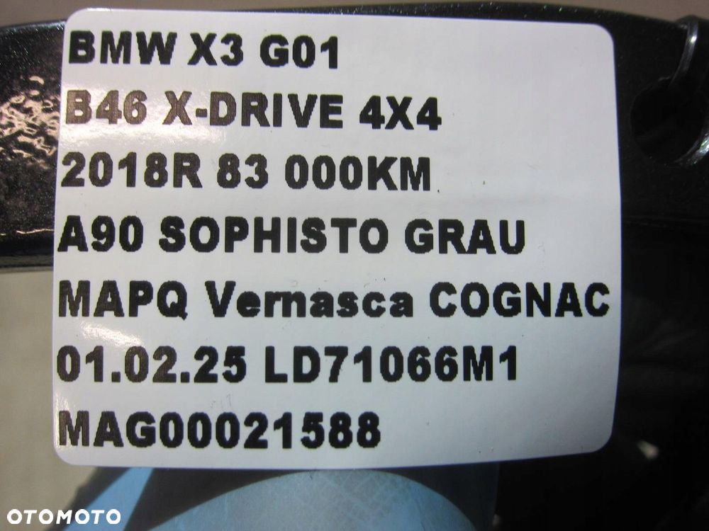 BMW X3 G01 ZAWIAS KLAPY BAGAŻNIKA PRAWY LEWY 7494944 7397316 41007494943 - 12