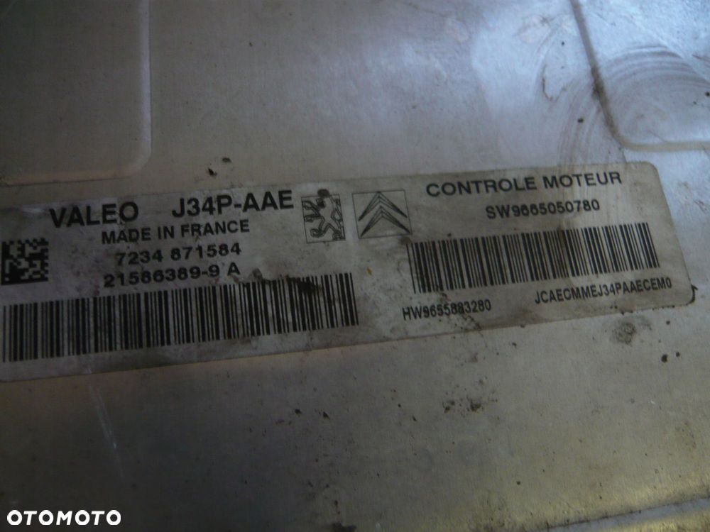 komputer sterownik silnika j34p-aae peugeot 206 - 2