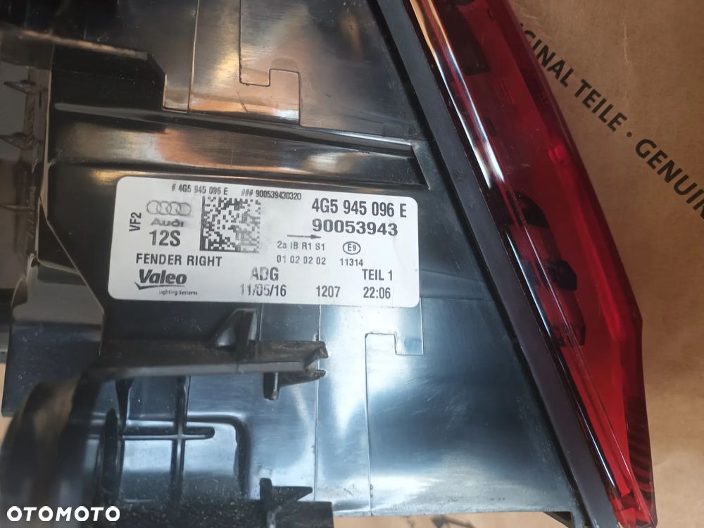 Audi sedan A6 C7 4G kompletny tył klapa lampy zderzak kolor 2Y2Y LS9R 2017 28 km drzwi - 27