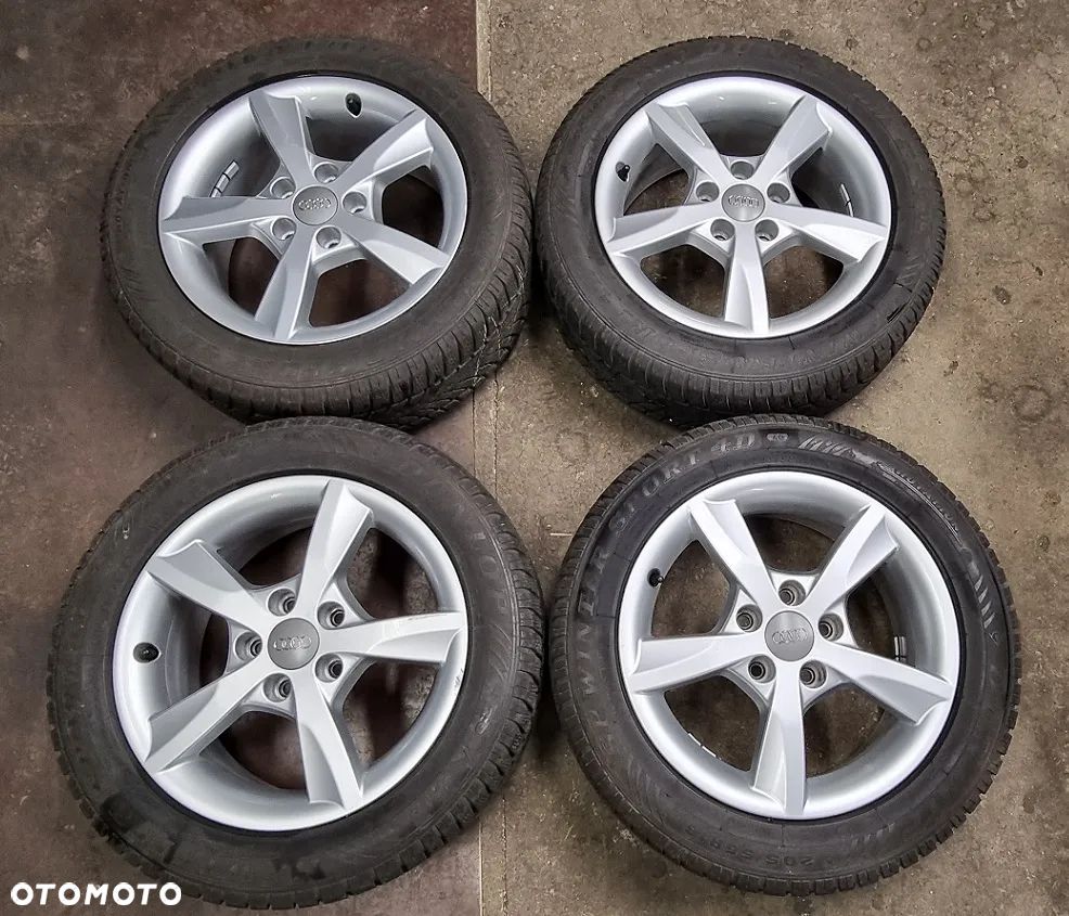 4x koła felgi opony Audi A3 A4 A5 VW Seat Skoda  ZIMA 205/55/16 205/55R16 Dunlop SP WinterSport 4D 5x112 - 1