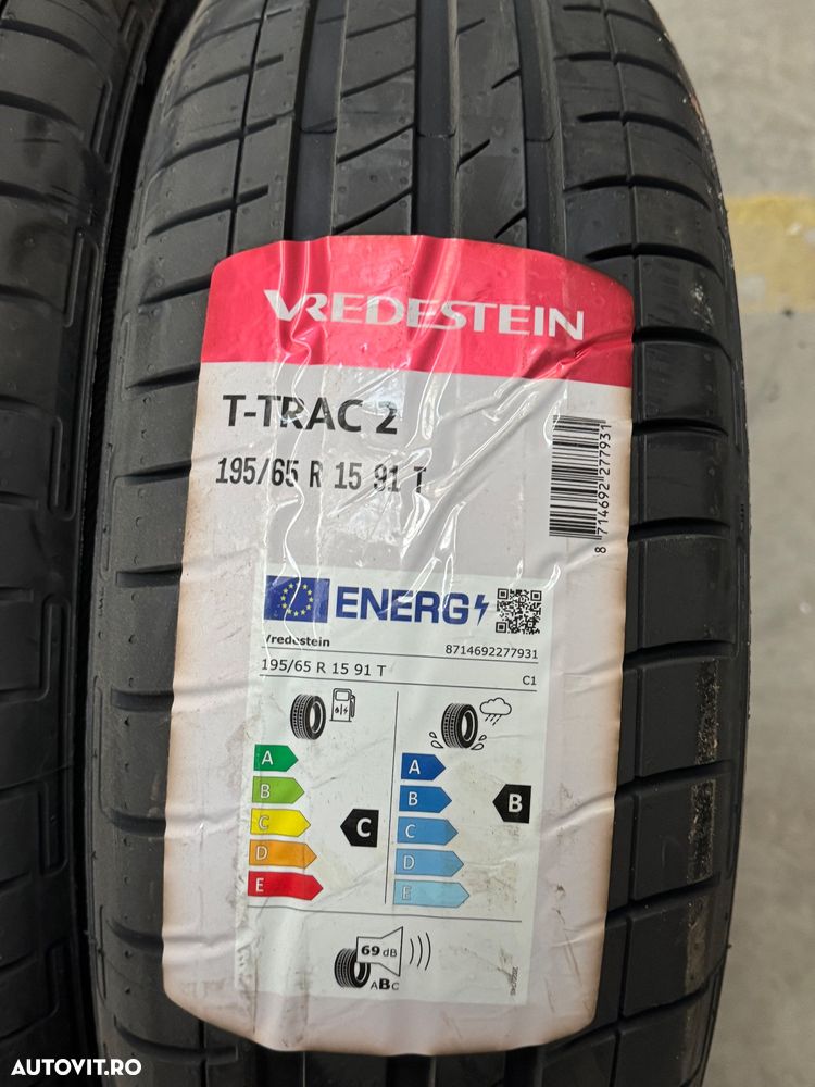 Vând 4 anvelope 195/65/15 vredestein de vară noi - 2