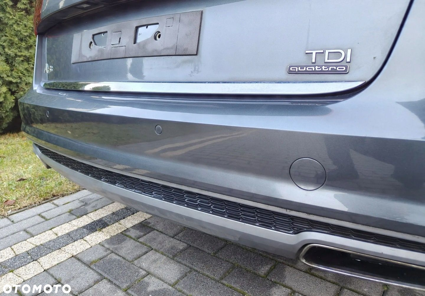 AUDI A6 S6 C7 4G LIFT 15-18 KOMBI AVANT ZDERZAK TYŁ TYLNY LZ7S DAYTONA GRAY - 7