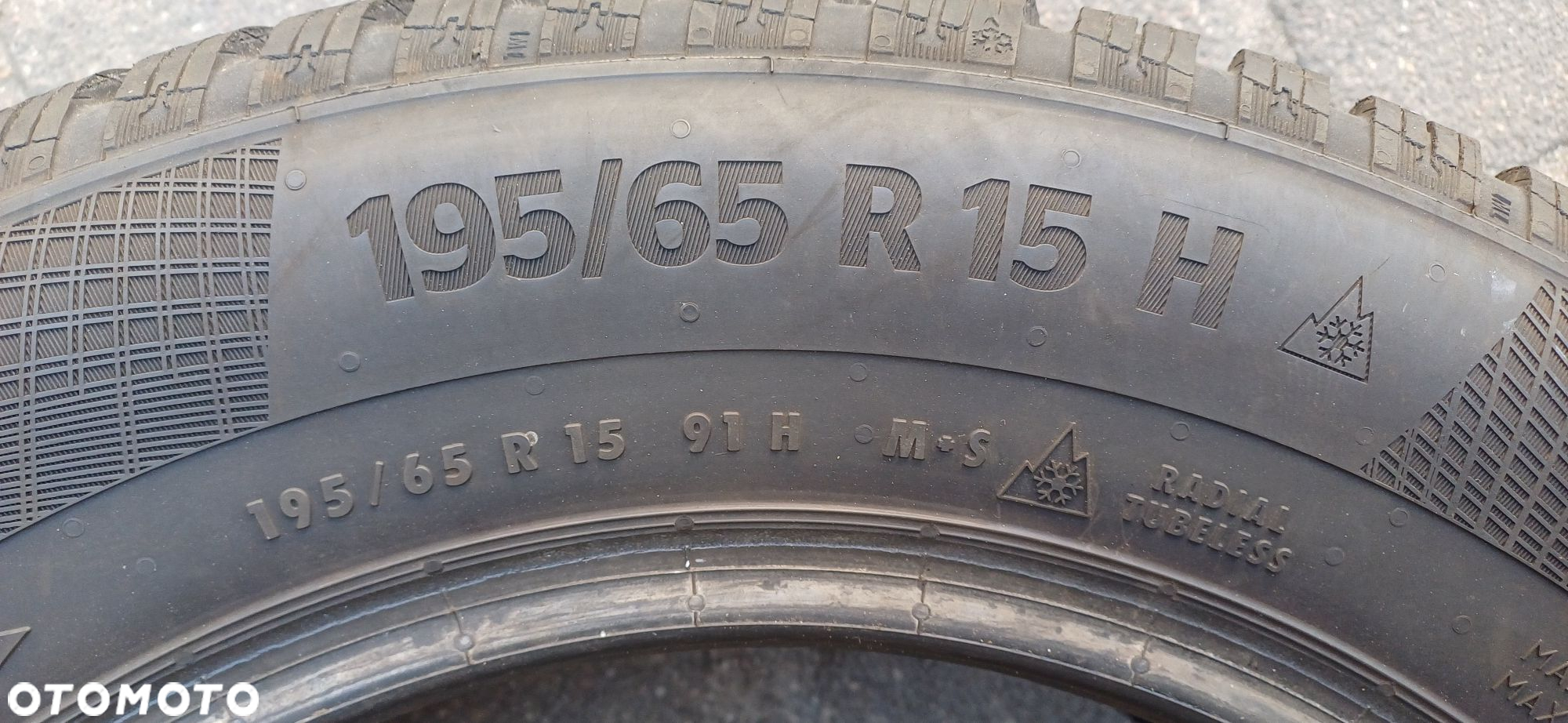 CONTINENTAL 195/65R15 , pojedyńcza opona zimowa. - 3