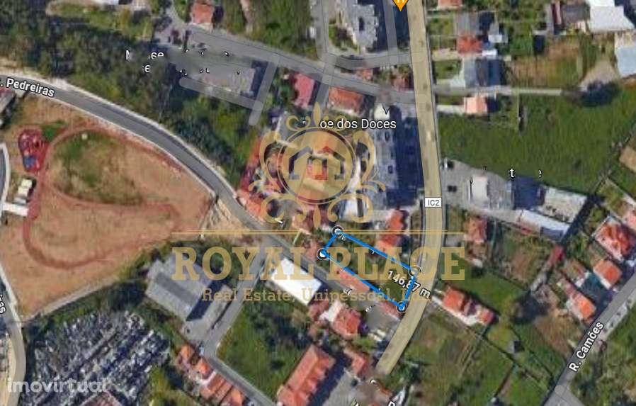 Terreno com 1030m2 junto à Nacional nº1 em Lourosa - Grande imagem: 3/4