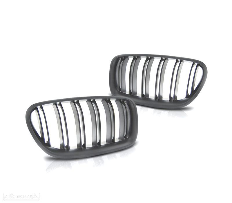 GRELHA BMW F10 10-17 LOOK M5 DUPLAS PRETO MATE - 2