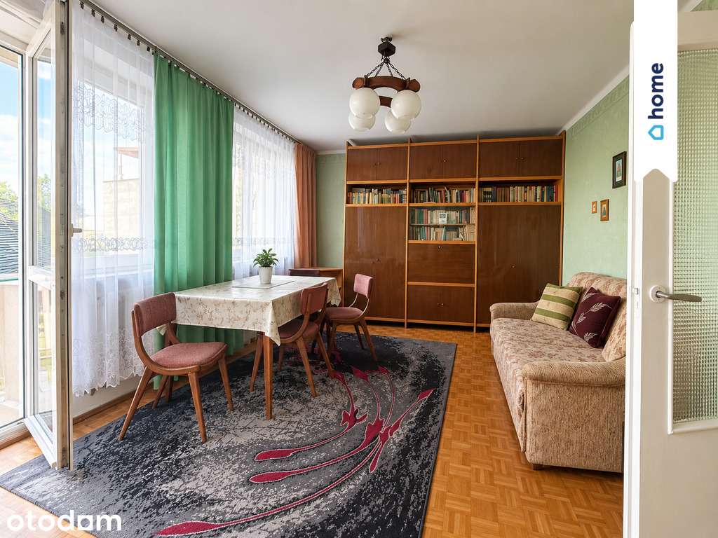 2 pokoje 42 m² z balkonem i piwnicą,