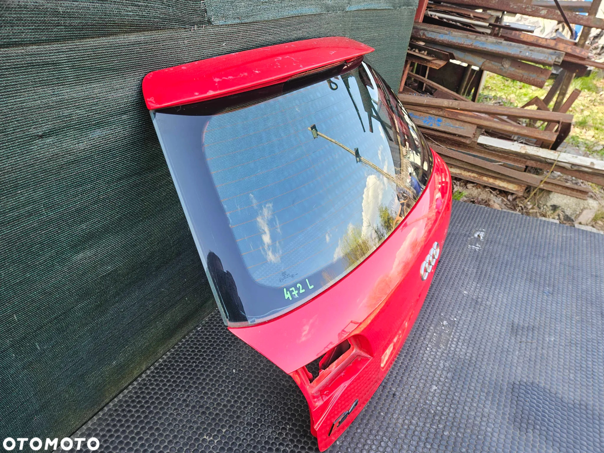 Klapa Pokrywa Bagażnika Lotka S-Line Szyba Czerwona Audi A4 B7 Kombi Avant - 2