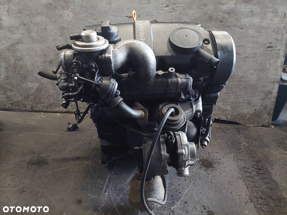 SILNIK DIESEL + POMPOWTRYSKI + TURBO PASSAT B5 1.9 TDI ATJ 038130073F - 4