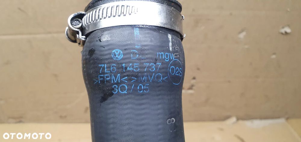 Przewód wąż rura intercoolera VW Touareg 3.0 TDI 7L6145737 - 5