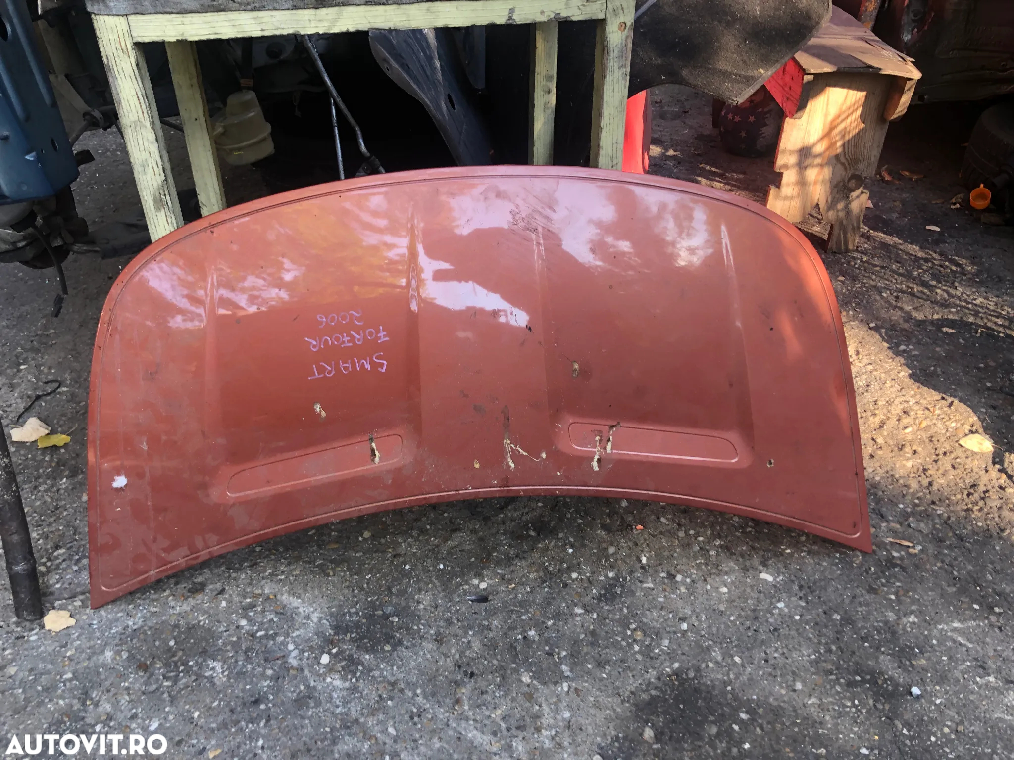 Capota fata motor Smart ForFour 2005 portocaliu maro - 7