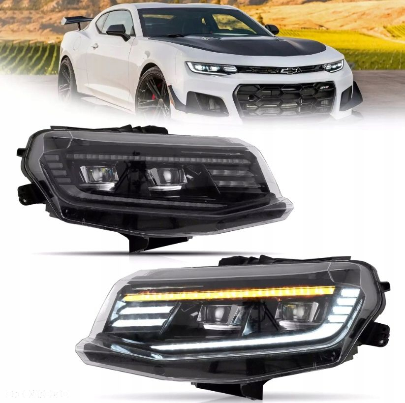 Reflektory Lampy kpl Day line light LED Tuning Chevrolet Camaro VI 6 2016- - 2