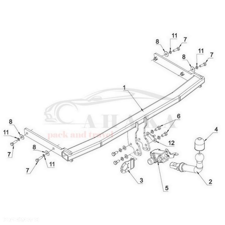 Hak Holowniczy Automat Do Vw Volkswagen Golf Vi Plus 2009-2014 - 3