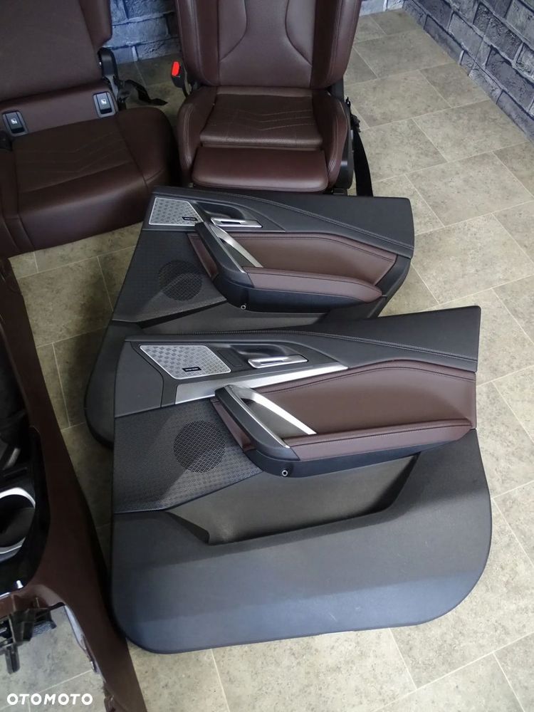 FOTELE BMW X1 U11 FOTELE KANAPA BOCZKI TUNEL BRĄZOWA SKÓRA M SPORT EUROPA - 8