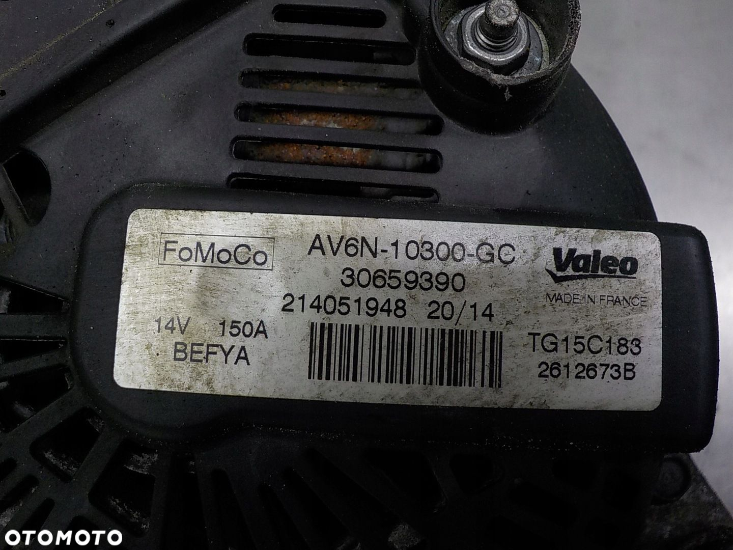 FORD FOCUS C-MAX 1.6 TDCI ALTERNATOR AV6N-10300-GC - 2