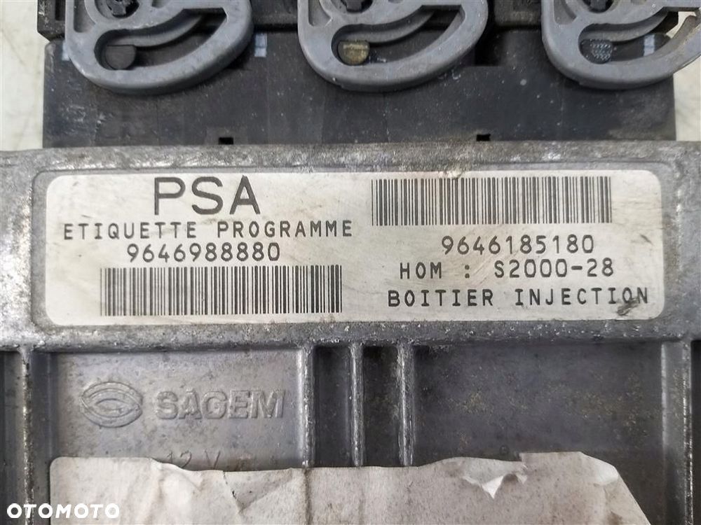 Komputer sterownik silnika Peugeot 307 2001-2008 1,4 B 9646988880 ORYGINAŁ - 2