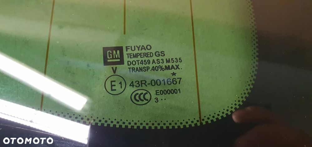 Szyba karoseryjna prawy tył tylna prawa Opel Zafira C AS3 13r - 4