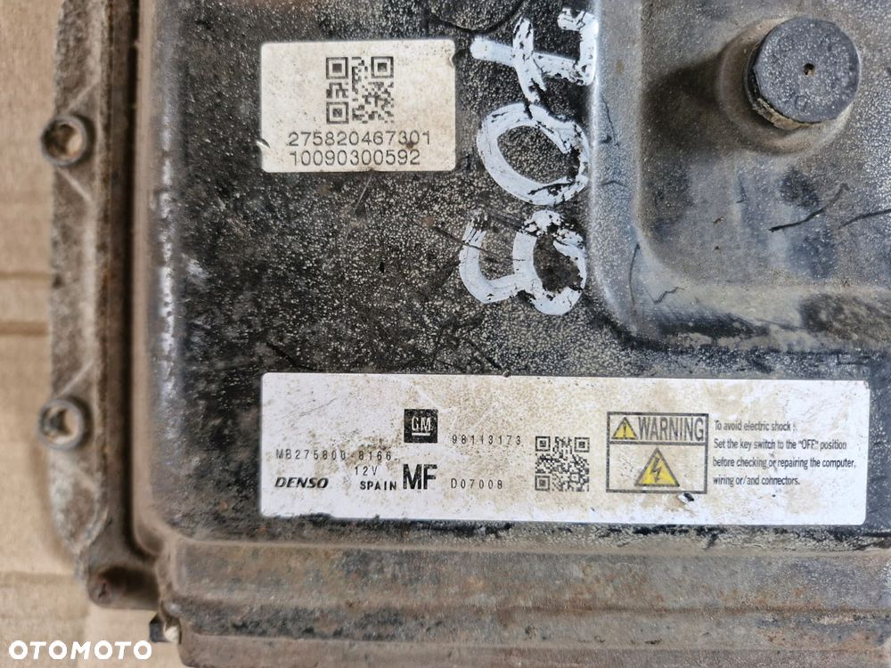 Komputer sterownik silnika Opel Astra H Zafira B 98113173 MF PIN - 4