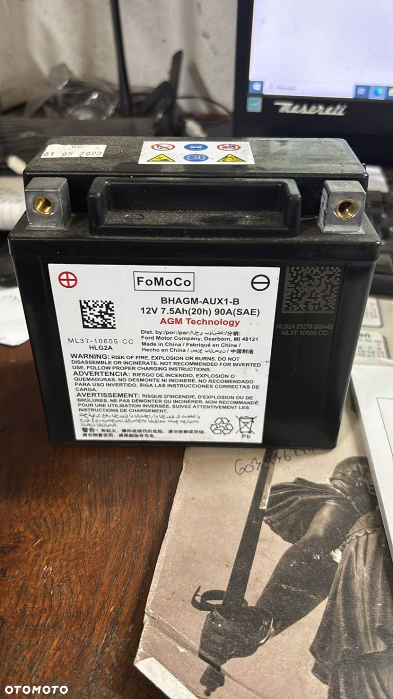 FORD F150 F-150 raptor R 3.5 AKUMULATOR BHAGM-AUX1-B 12V 7,5Ah - 1