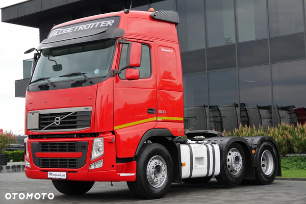 Volvo FH 500 / PUSHER / 3 Osiowy ciągnik siodłowy / PEŁNY ADR / RETARDER / OŚ PODNOSZONA I SKRĘTNA  / SPROWADZONY
