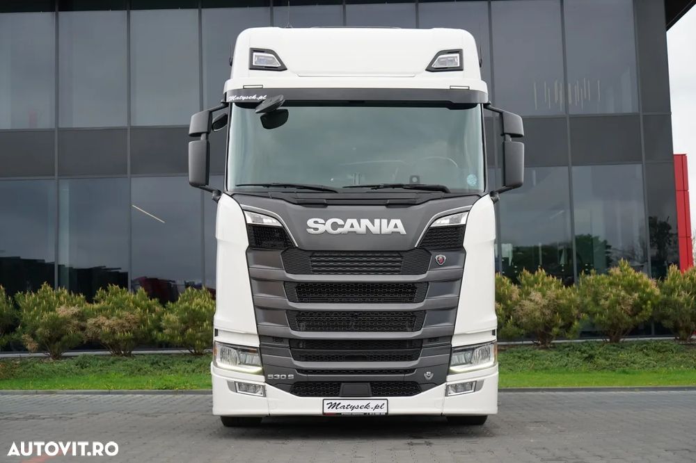 Scania S 530 / V8 / RETARDER / I-PARK COOL / PLATĂ JOSĂ / PIELE / - 5