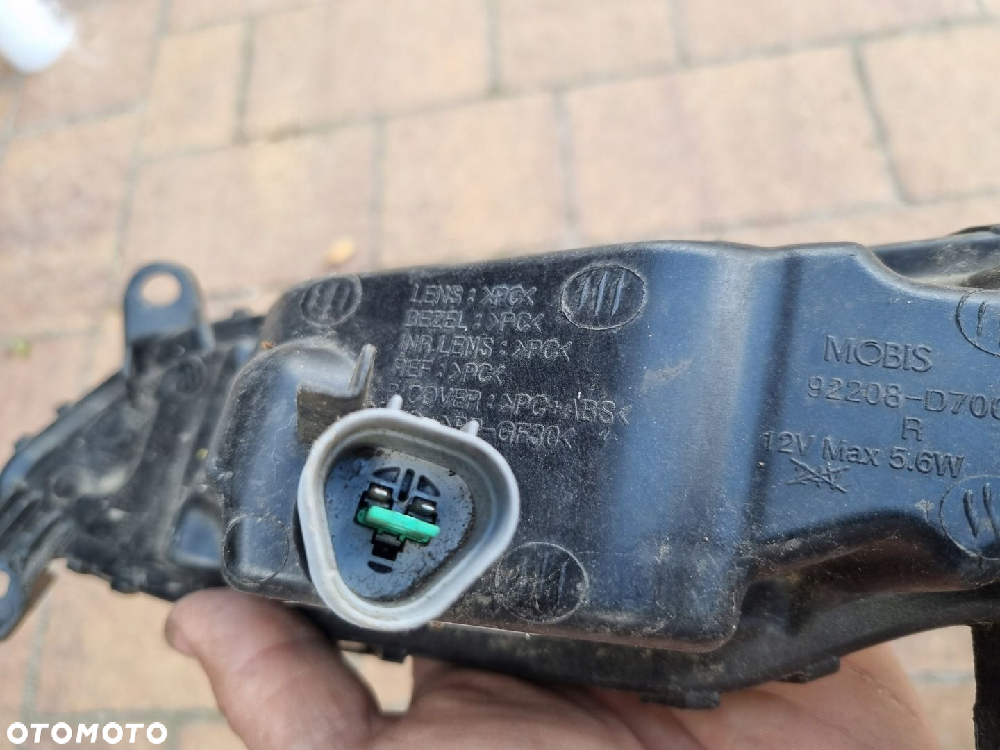 hyundai tucson 3 III 15- prawy przód halogen led drl 92208-d7000 - 4
