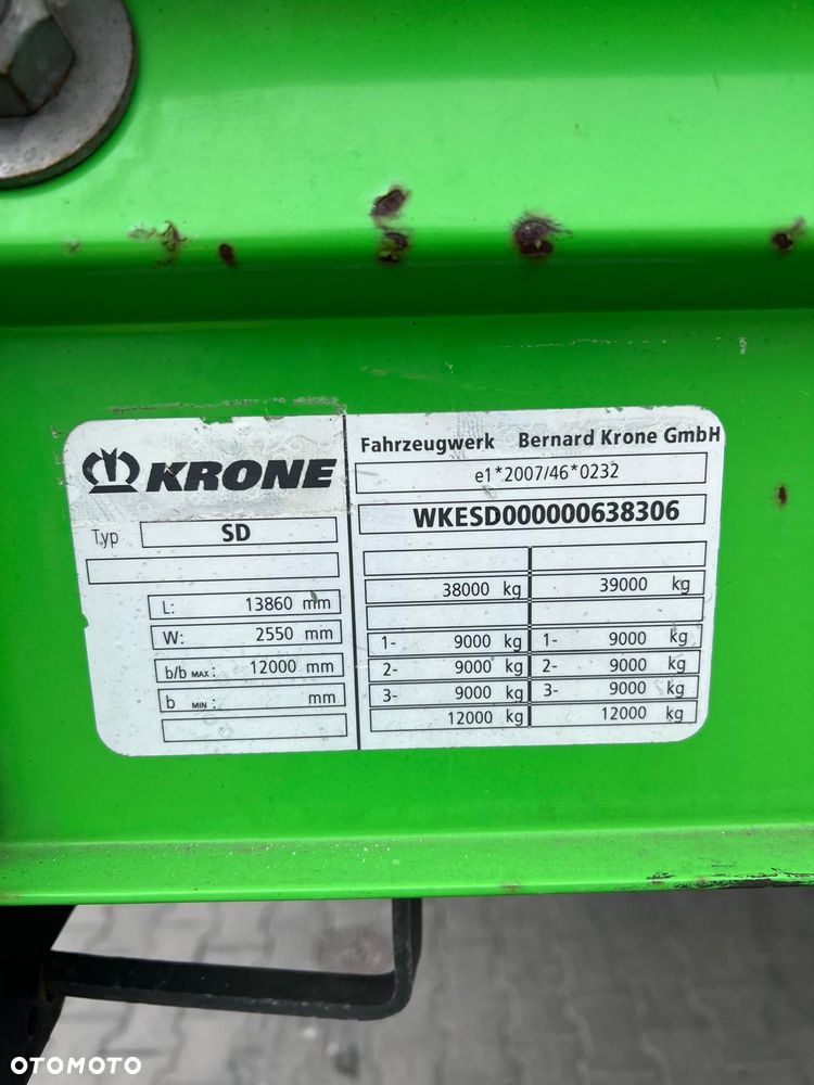 Krone firanka plandeka 2014 osie saf dach i boki zsuwane stan perfekcyjny wron-pol - 25