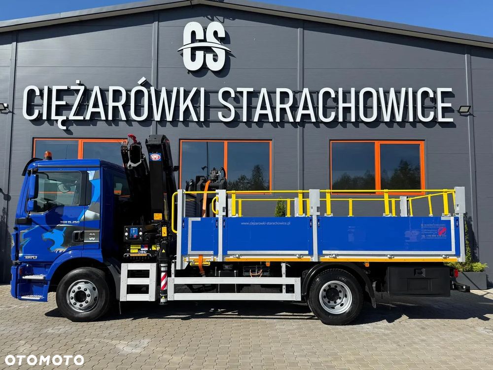 MAN TGM 15.250 skrzynia z żurawiem // E6 // Klimatyzacja / HMF 1420 K1 HDS dzwig kran crane budowlanka - 7