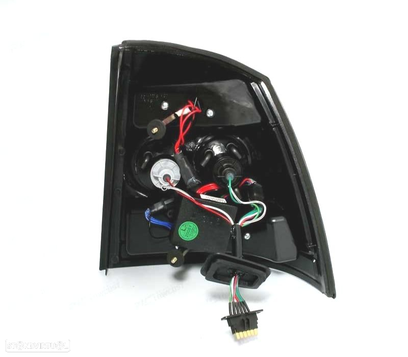 FAROLINS TRASEIROS LED PARA OPEL ASTRA G 3P 5P 97-04 VERMELHO PRETO - 2