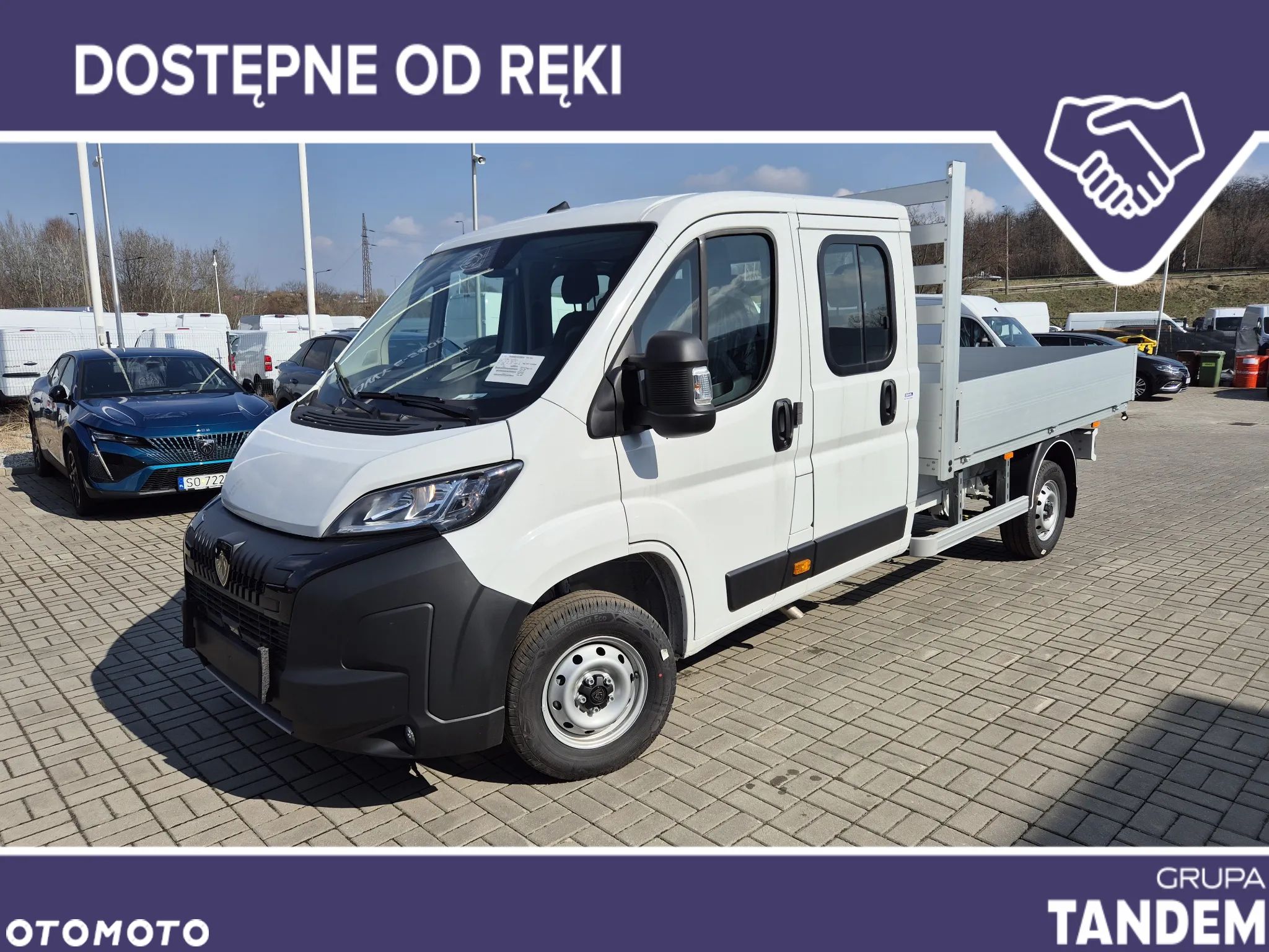Peugeot Boxer Podwójna Kabina L3 2.2 140KM 7miejsc Skrzynia 2.9 x 2.1 + HAK !! OD RĘKI !! - 1