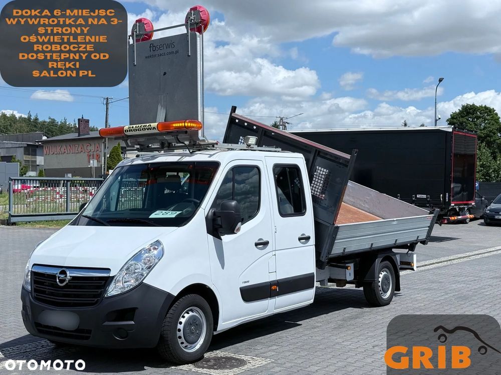 Opel Movano 130 CDTI Doka Brygadówka 6-miejsc Wywrotka 3-stronna Salon PL - 1