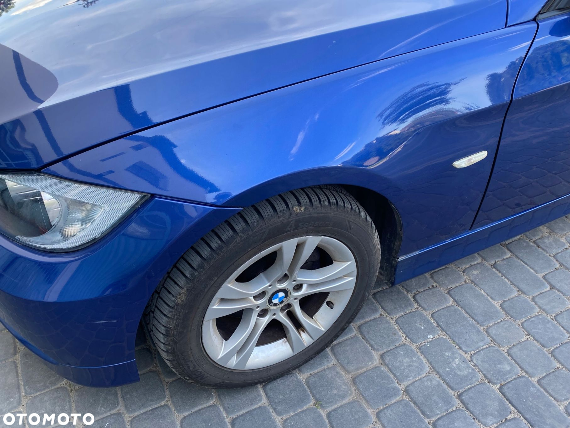 BMW E90 E91 LIFT BŁOTNIK LEWY PRZÓD MONTEGOBLAU METALLIC SCHWARZ - 2
