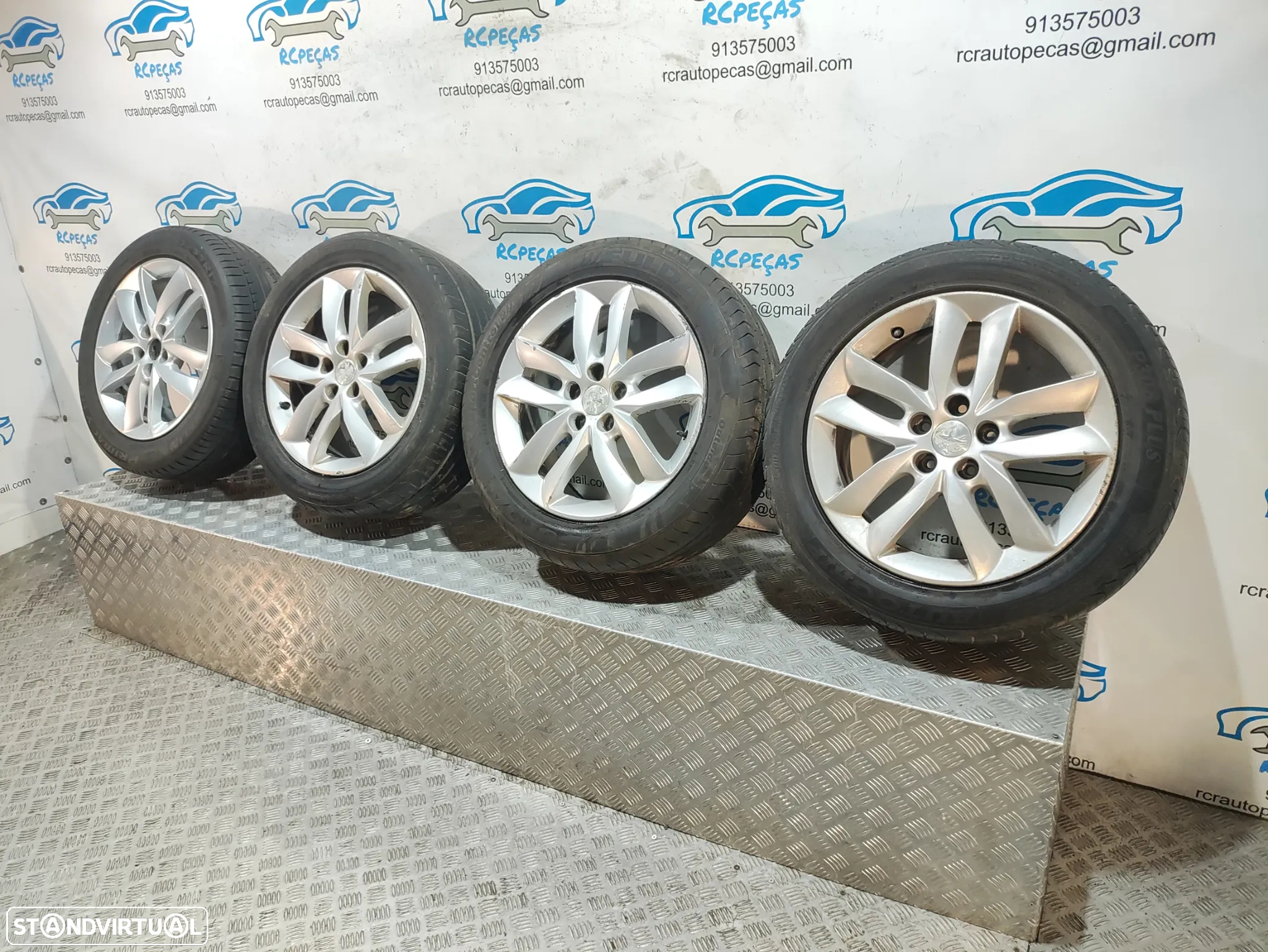 Conjunto Jantes 17 Originais Peugeot 508 1 Mk1 7J ET46 5x108 - 2