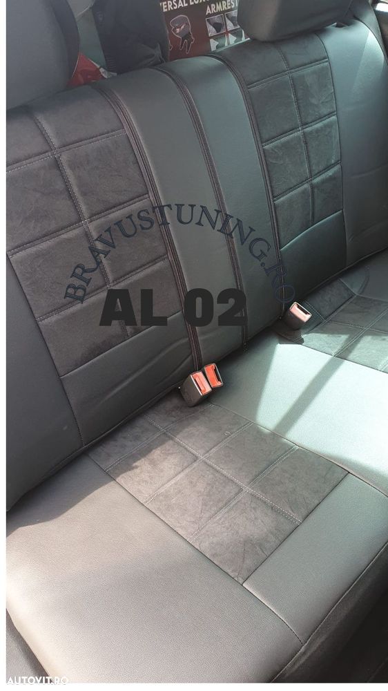 Huse auto QUATRO,ALCANTARA+PIELE Audi,BMW,Skoda,Vw,Skoda,Ford - 2