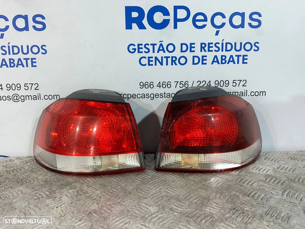 .Conjunto Farolins Tras Traseiro Direito Esquerdo Original Volkswagen VW Golf 6 Mk6 5K0945112 5K0945111 2008 a 2013
