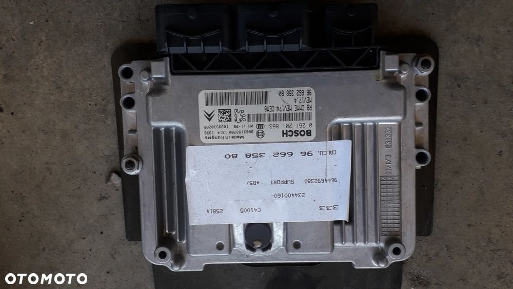 citroen c4 I lift 1.6 VTI sterownik silnika 0261201863 9663193780 - 1