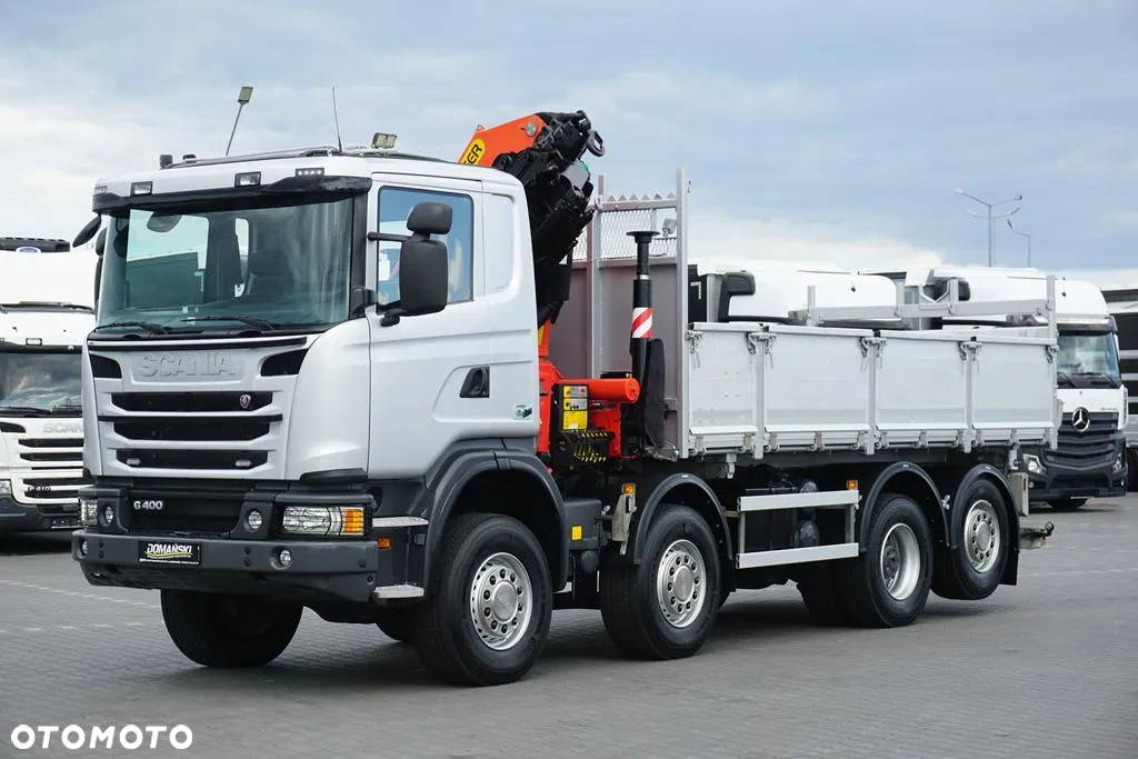 Scania G 400 / E 5 / 8 X 4 / 4 x 4 / WYWROTKA + HDS / TRIDEM / PALFINGER PK 26002 / MANUAL - 21