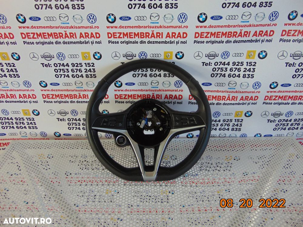 Volan Alfa Romeo Stelvio volan piele cu comenzi buton start stop dezmembrez - 2
