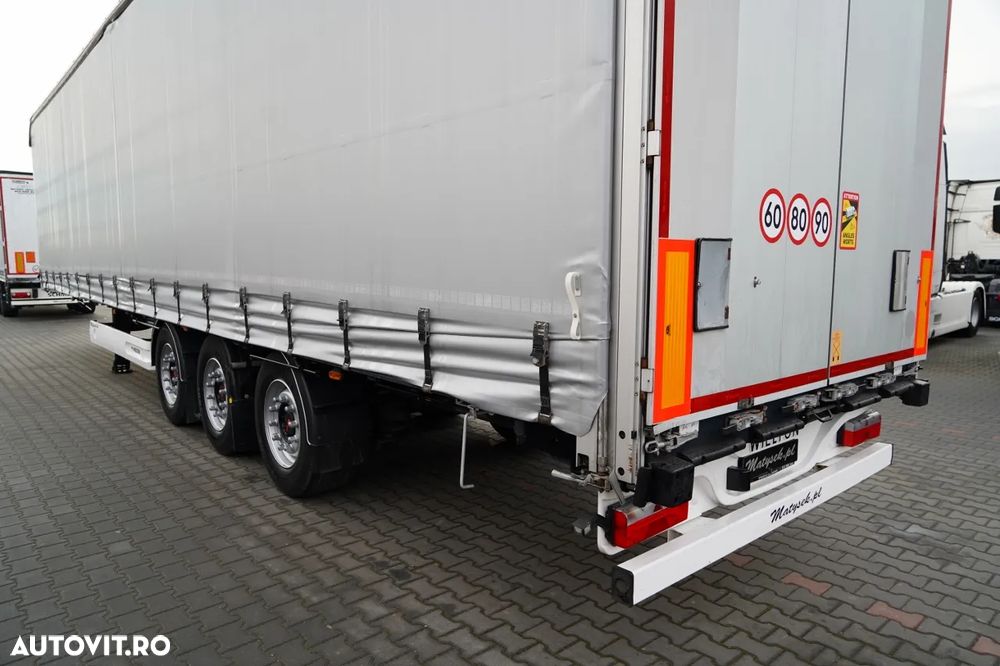 Wielton REMORCĂ CU CORTINĂ WIELTON STANDARD / ACOPERIȘ LVT / SISTEM BDE - STALPINI CULISANȚI / AXĂ RIDICABILĂ / PUȚIN FOLOSITĂ - 11