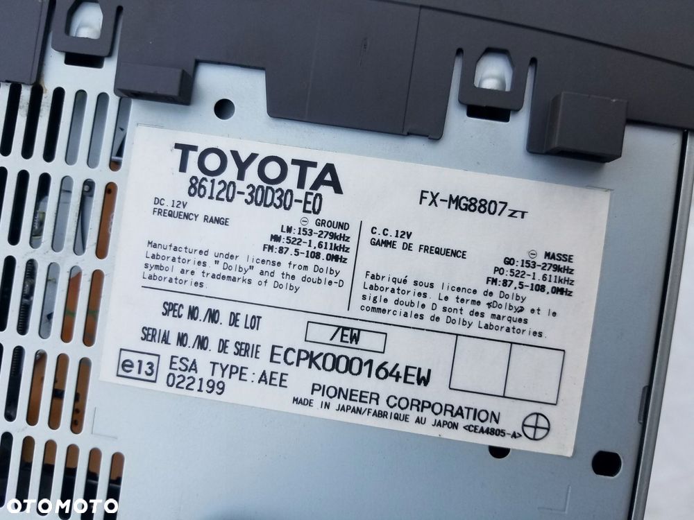 radio cd kaseta lexus gs iii 86120-30d30-e0 - 4