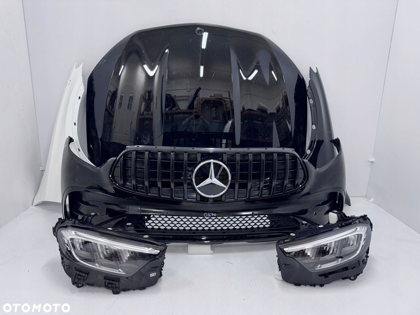 PRZÓD DO MERCEDES GLC X254 AMG MASKA ZDERZAK BŁOTNIKI LAMPY - 1