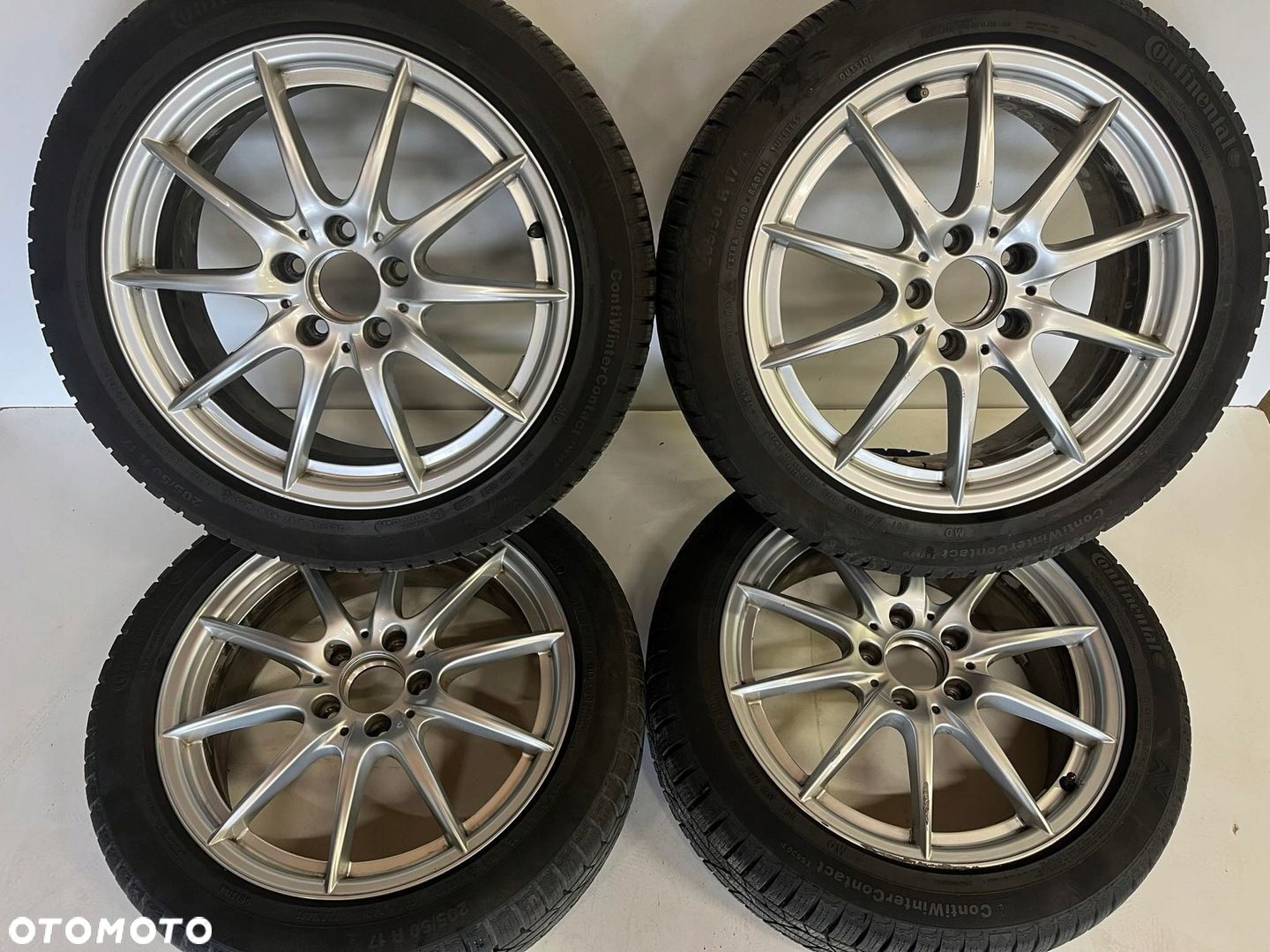 MERCEDES B KLASA W246 CLA W117 KOŁA OPONY ZIMOWE 6.5JX17 ET49 205/50/17 93H - 1
