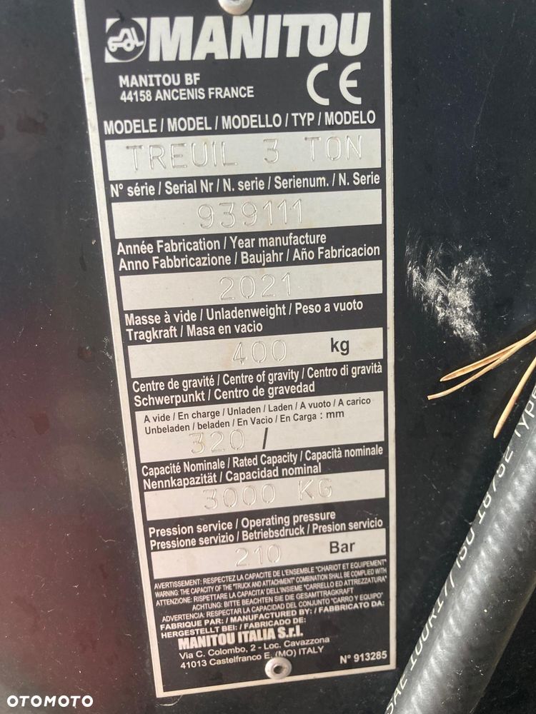 Wciągarka Manitou 3 tony, rok 2021, 2 sztuki - 4