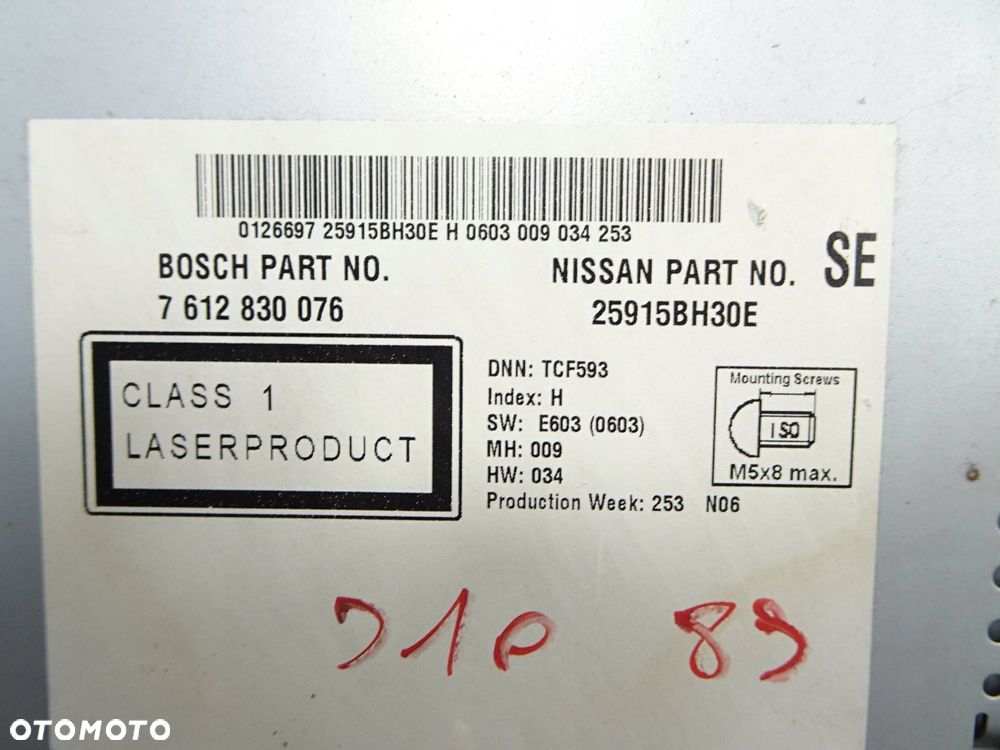 radio cd nissan qashqai j10 10-13 r. - 6