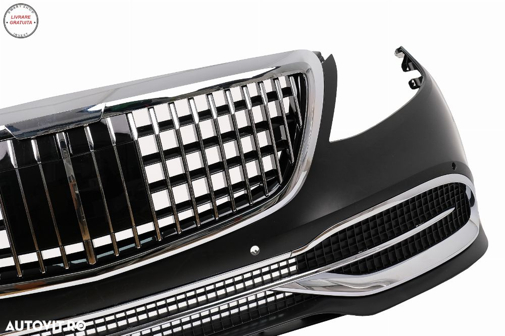 Kit Exterior Complet Mercedes S-Class W221 (2005-2013) Conversie Completa la W222 - livrare gratuita - 3