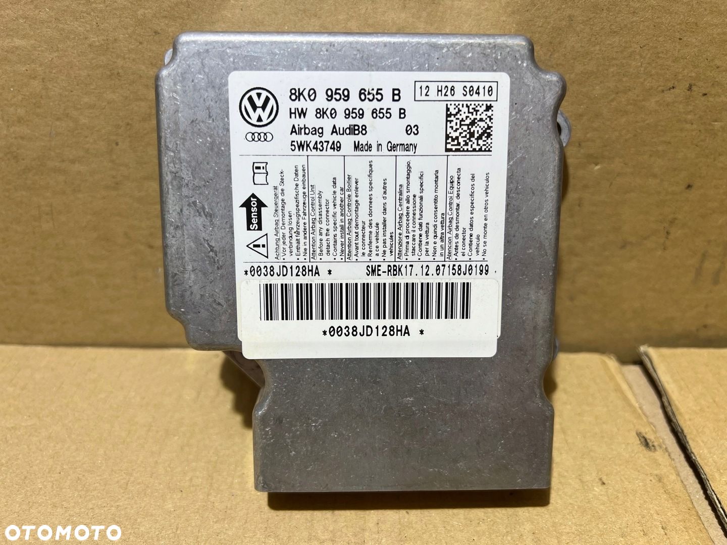 AUDI A5 8T A4 B8 MODUŁ SENSOR AIRBAG 8K9035382B - 1