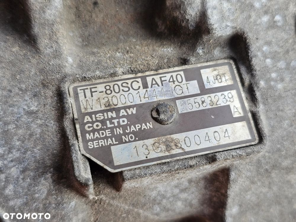 SKRZYNIA BIEGÓW AUTOMAT KONWERTER AF40 USZKODZONA OPEL ZAFIRA C 2.0 CDTI 55583239 - 7