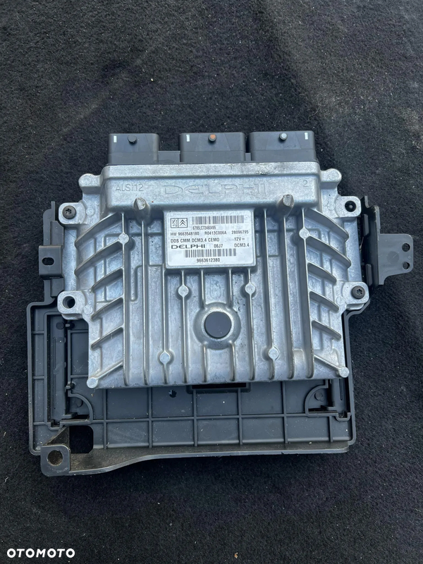 STEROWNIK - KOMPUTER SILNIKA - PEUGEOT 407 -  2.0 HDI - 9663612380 Zestaw startowy sw 9661835580 hw 9655534080 9655708380